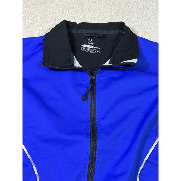 Zorrel Women Medium Black Blue Zip Front Sleeve Lightweight Cycling Bike Jacket - Picture 8 of 8